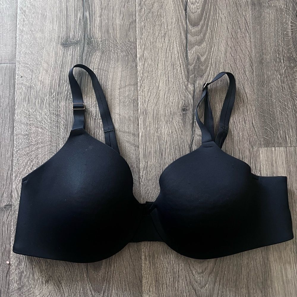 Spanx Brallyywood Hills Sara Blakely Side Slimming Bra Lightly Padded Black